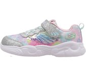 Skechers UNICORN STORM Deportivas Con Velcro Bebé - niña (hasta la talla 30) Plateado