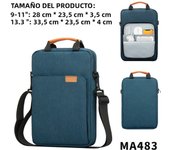 Tablet Shoulder Sleeve Bag For IPad Air Pro 12.9", IPad Air 10.9" Surface Go 3/2 Galaxy Tab A 10, Laptop Pouch Handbag Briefcase