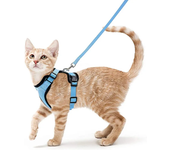 ATUBAN Cat Harness and Leash Set Stylish Escape Proof Cat Vest Harness Adjustable Breathable Pet Harness with Reflective Trim