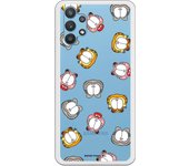 Funda original compatible con Samsung Galaxy A32 - Garfield Patron Caras