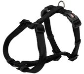 TRIXIE Premium H-harness, XXS–XS: 20–32 cm/10 mm, black
