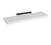 Lola Home Estante de pared flotante de madera MDF blanco de 23x80 cm