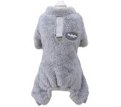 Pet Pajamas Sherpa Fleece Jammies with D-Ring for Small Dogs Cats, Puppy Sweater Pajamas Jumpsuit Soft Coat, Yorkie Chihuahua Warm Winter Clothes