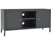 Mueble PARA EL televisores Maple y Vidrio gris antracita 105x35x52 cm
