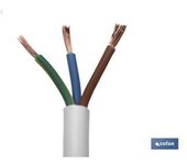 Cable Cofan 100m Rollo Manguera Blanco H05VV-F (3x2,5mm)