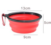 350ml Collapsible Dog Pet Folding Silicone Bowl Outdoor Travel Portable Puppy Food Container Feeder Dish Bowl Pet supplies
