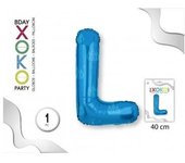 Globo Foil, Letras En Color Azul Con Tamaño De 40cm. #Xoko Party #Globo