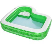 Bestway Piscina Hinchable 2 Camaras Tropical 231x231x51 cm +6 Años Jardin 54336