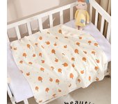 Cotton Muslin Cute Cartoon Printing Baby Swaddle Blanket Soft Breathable Newborn Baby Receiving Blanket For Infant Boys Girls