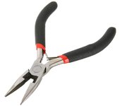 Alicates de punta fina en miniatura, alicates de precisión multifunción, herramienta pelacables para hacer joyas a mano, alicates para enhebrar alambre plano
