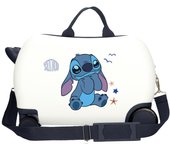 Disney Maleta Correpasillos ABS Rígida Stitch Excited Blanco