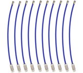 10 Pack Multi Color Stainless Wire Keychain Cable 6 Inch1.5mm Stainless Steel Key Ring Loop Assorted Colored Keychain ID Tags
