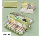 Kawaii Pencil Bag Large Capacity Organizer Pen Case Pouch Box Korean Girls Back To School Supplies Cute Accessories Stationery