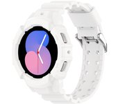 Case+Band for Samsung Galaxy Watch 4/5 44mm 40mm silicone No Gaps bracelet correa Protective Cover Galaxy watch 5 strap 20mm