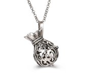 Mexico Chime Two-Color Feather Caller Locket Piano Ball Necklace Essential Oil Diffuser Perfume Musical Note Pendant New Jewelry