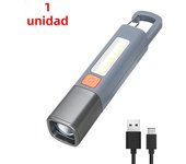 1-10PCS Super Bright LED Flashlight XPE Torch Light With Hook Camping Light USB Rechargeable Zoomable Waterproof Flashlight