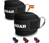 Roar® tobilleras polea, 2 tobilleras para gym, tobillera para maquina de polea, fat gripz pesas gluteos, maquina de gym pesas, tobillera para polea