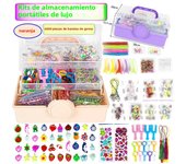 Rainbow colored Braided Band Three-layer Box Jewelry Making Set Bracelet Necklace Hair Accessories Mobile Phone Bag Chain Making