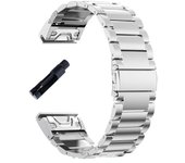 20 22 26mm Quick Release Solid Stainless Steel Watch Strap for Garmin Fenix 8X 7X 7 7S 6S 6X 6 Pro 5X 5 5S 3HR Metal Bracelet