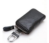 Leather Keychain Men Women Key Holder Organizer Pouch Cow Split Car Key Bag Wallet Housekeeper Key Case Bag
