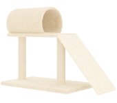Rascador para Gatos con postes de Sisal Gris Obscure 141 cm