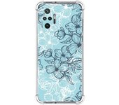 Funda Silicona Antigolpes para Xiaomi Redmi Note 10 Pro diseño Flores 03 Dibujos