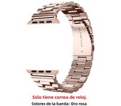 Three Rows 304 Stainless Steel Metal Watch Strap Band For Apple IWatch Series