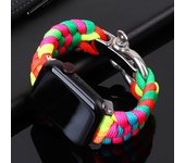Strap for Apple Watch band Ultra 49mm 44mm 40mm 45mm 41mm 38MM 42MM Adjustable Nylon Braided Bracelet iWatch Serie 3 5 se 6 7 8