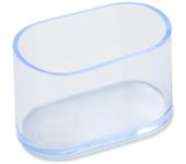 4Pcs New Oval Shape Chair Leg Caps Furniture Feet Silicone Pads Non-Slip Covers Floor Protectors Cups Socks Furniture Accessory