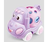 Toys for Baby Girl Gifts, Baby Girl Toy Cars, Car Toys, Pink Play Cars for Girls, Push and Go Rattle Car for Infant Girl