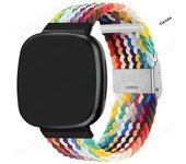 Braided Solo Loop Strap for Fitbit Versa 3 4 Band Adjustable Nylon Sport Watchband Bracelet for Fitbit Sense 2 Bands Watchband