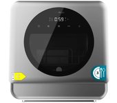 Cecotec Lavavajiillas compacto Bolero Aguazero 1150 Dark de 3 servicios acabado inox oscuro, clase C, con 6 programas