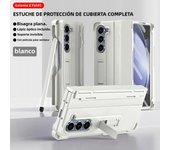 Included Pen Folding Stand Case for Samsung Galaxy Z Fold 6 5 4 3 5G Side Hinge Pen Slot Holder Protection Tempered Film Cover