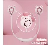 Mini ventilador portátil sin hojas para el cuello, dispositivo silencioso y plegable, recargable por Usb