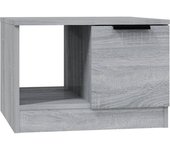 vidaXL Mesa de centro madera de ingeniería 50x50x36 cm Blanco, Negro, Roble Sonoma Mesita de Salón o Comedor o Auxiliar Mesa de Café Meuble Salón