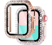 Diamond Watch Case for Apple Watch 40mm 41mm 44mm 45mm Bling Bumper Protector iWatch Series 9 8 7 6 5 4 SE
