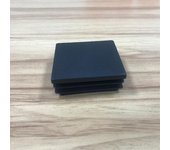 Tapones cuadrados de plástico negro Tapón de plástico cuadrado Tubo de tapa de extremo Silla Glide 10 piezas