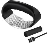 Upgraded Stainless Steel Garlic Press Squeezer Manual Garlic Ginger Rocker Crusher Garlic Cutting Mince Tools Kitchen Gadgets