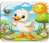 MERCHANDMANIA ALFOMBRILLA PEQUEÑA el patito feo cuento niños infantil dibujos mousepad raton