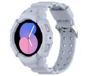 Case+Band for Samsung Galaxy Watch 4/5 44mm 40mm silicone No Gaps bracelet correa Protective Cover Galaxy watch 5 strap 20mm