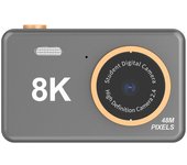 Nueva cámara digital para niños de 8K, ultra alta definición, pantalla grande de 2,4 pulgadas, frontal y trasera, cámara dual de 8000 W, cámara de vídeo de juguete