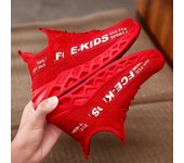 Kids Casual Low Top Lace Up Sneakers Boys Girls Breathable Lightweight Anti Slip Outdoor Walking Children Sports Running Tennis
