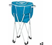 Nevera Portátil Aktive Azul Plegable Con soporte 43 x 85 x 43 cm (2 Unidades)