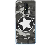 Tumundosmartphone Funda Gel Tpu para Alcatel 3 2019 diseño Camuflaje 02 Dibujos