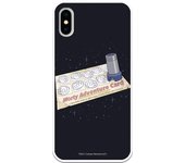 Funda original compatible con iPhone X o XS con un diseño de Rick y Morty Adventure Card