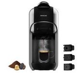 Cecotec 648 FreeStyle Compact Cafetera espresso muy compacta 3 en 1. Apta para café molido Dolce Gusto y Nespresso. 1450 W 600 ml apagado automático.