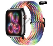 Braided Solo Loop For Apple watch Ultra band 40mm 44mm 41mm 38mm 49mm 45mm Elastic Nylon bracelet iWatch series 9 8 7 3 se strap