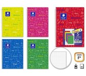 Golden Pack de 5 Cuaderno Asignatura Tapa Flexible Folio 80 Hojas 90gr Cuadricula 4x4