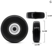 Luggage Wheel Replacement Suitcase For Wheel Trolley Rolling Durable Silent Belt Repair Tools Travel Accessories