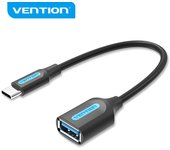 Vention adaptador usb 3.1 macho a usb-c hembra - 0.15m - color negro
